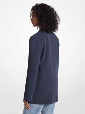 Blazer aus Krepp