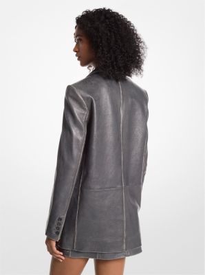 Burnished Leather Blazer image number 1