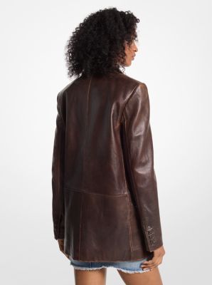 Burnished Leather Blazer image number 1