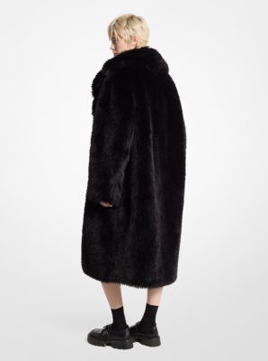 Michael kors faux fur peacoat hotsell