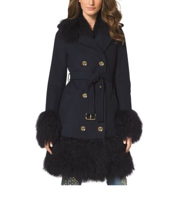 michael kors long wool coat