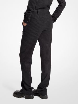 Pinstripe Wool Blend Pants image number 1