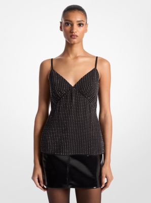 Rhinestone Georgette Camisole Tank Top image number 0