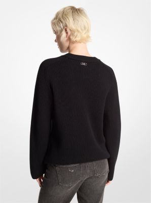 Gerippter Pullover aus Wolle image number 1