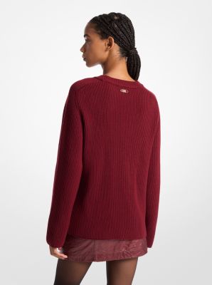 Gerippter Pullover aus Wolle image number 1