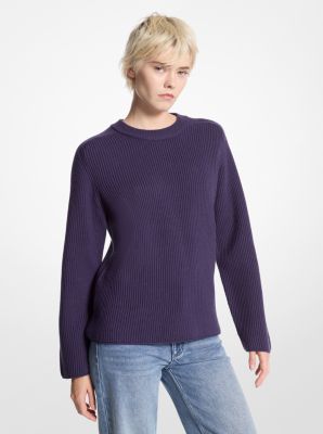 Gerippter Pullover aus Wolle image number 0