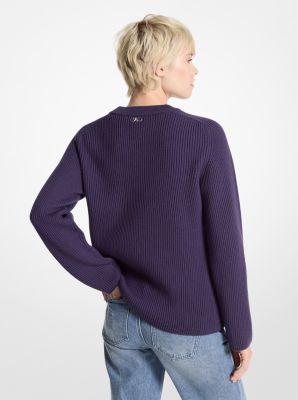 Gerippter Pullover aus Wolle image number 1