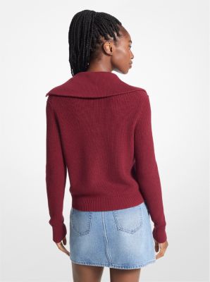 Ribbed Cotton-Blend Sweater image number 1