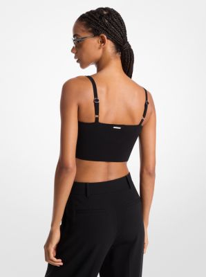 Cropped-Tanktop aus Stretch-Wolle image number 1