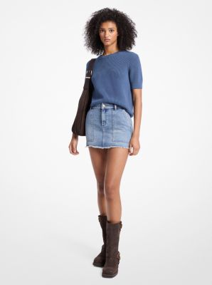 Wool Short-Sleeve Sweater image number 0