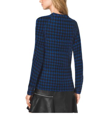 Houndstooth Mohair Sweater in AMALFI BLUE | Michael Kors