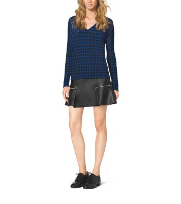 Houndstooth Mohair Sweater in AMALFI BLUE | Michael Kors