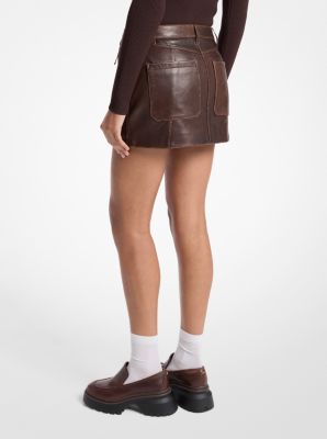 Leather Mini Skirt image number 1