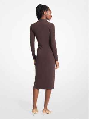 Stretch Matte Jersey Midi Dress