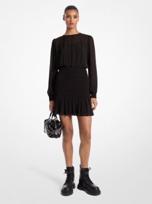 Michael kors long black dress online