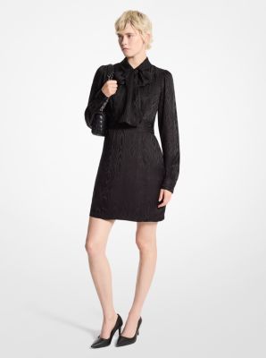 Michael kors tie neck dress on sale