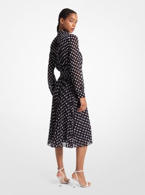 Dot Georgette Shirtdress image number 1