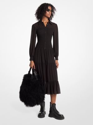 Michael kors georgette shirtdress on sale