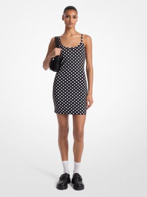 Dot Stretch Nylon Tank Dress image number 0