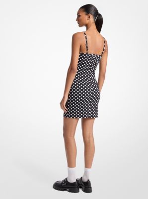 Dot Stretch Nylon Tank Dress image number 1