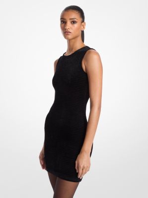 Smocked Velvet Dress Michael Kors