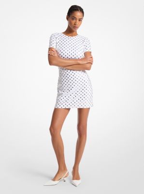 Embellished Polka Dot Scuba Dress image number 0