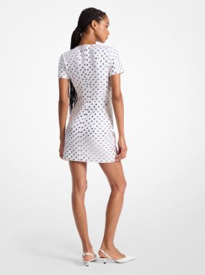 Embellished Polka Dot Scuba Dress image number 1