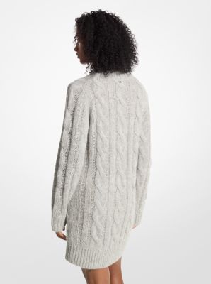 Cable Knit Alpaca Blend Sweaterdress image number 1