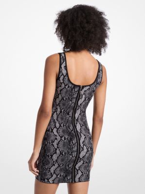 Robe en jacquard à motif de serpent image number 1