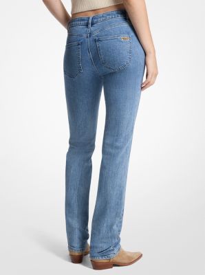 Jeansjacke mit Kragen aus Kunstpelz image number 1