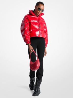 Piumino in nylon cerato