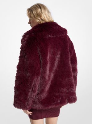Faux Fur Peacoat