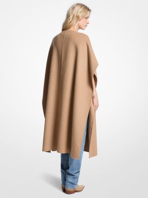 Double Face Wool Blend Cape