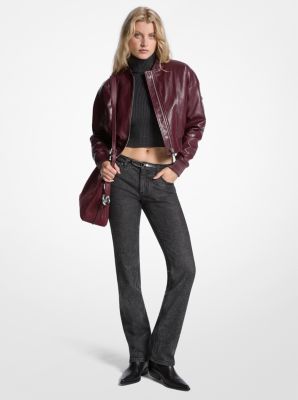 Cropped Bomber Jacket