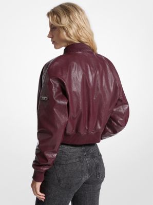 Cropped Bomber Jacket