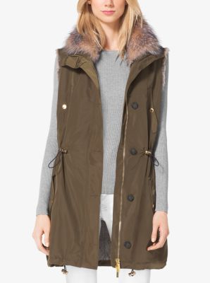 michael kors rabbit vest