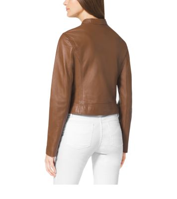 Cropped Leather Jacket