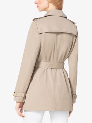 Michael kors zip hot sale front trench coat