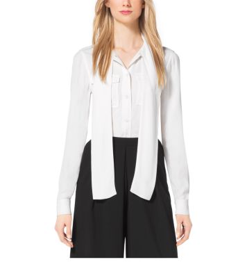 Michael kors side clearance tie blouse