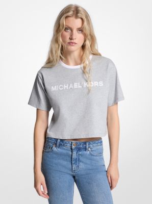T-shirt en coton appliqué image number 0