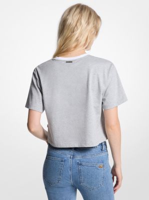 T-shirt en coton appliqué image number 1