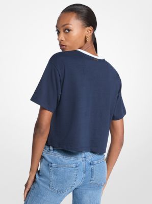 Appliquéd Cotton T-Shirt image number 1