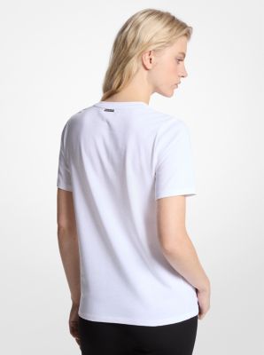 T-Shirt aus Baumwoll-Jersey mit Logo