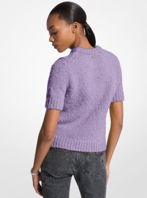Knit Short-Sleeve Sweater image number 1