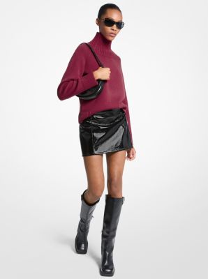 MK Rollkragenpullover Aus Wolle - Rot