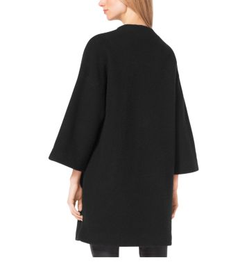 Buckled Merino Wool Sweater Coat