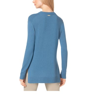 Shaker-Stitch Cashmere Sweater image number 1