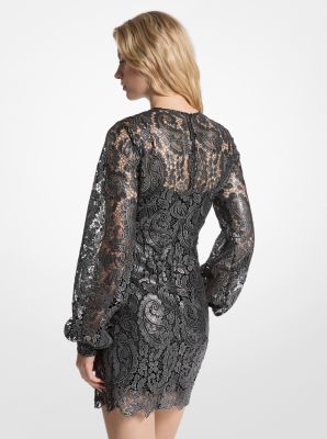 パーティードレス Jacquard Lace Print Mini Dress 05001-