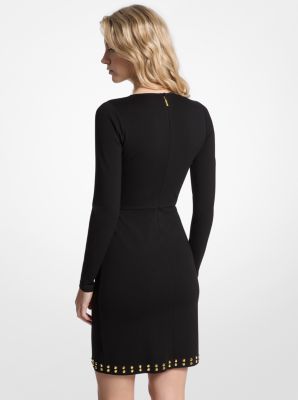 Studded Wrap Dress