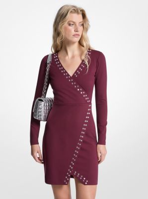 Michael Kors MK Wickelkleid Mit Nieten - Rot